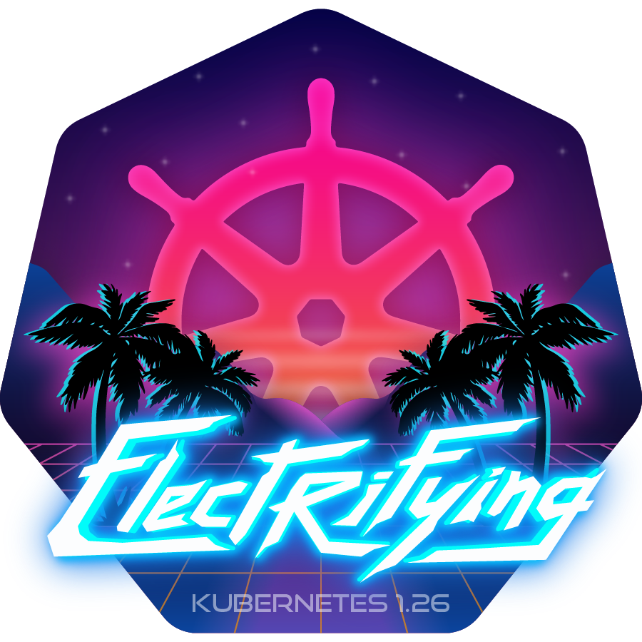 Kubernetes 1.26 Electrifying logo